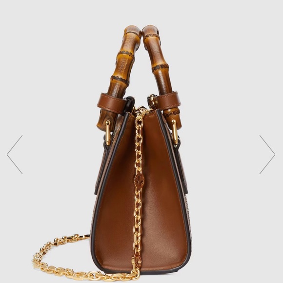 GUCCI DIANA CRYSTAL MINI TOTE BAG - Picture 2 of 9